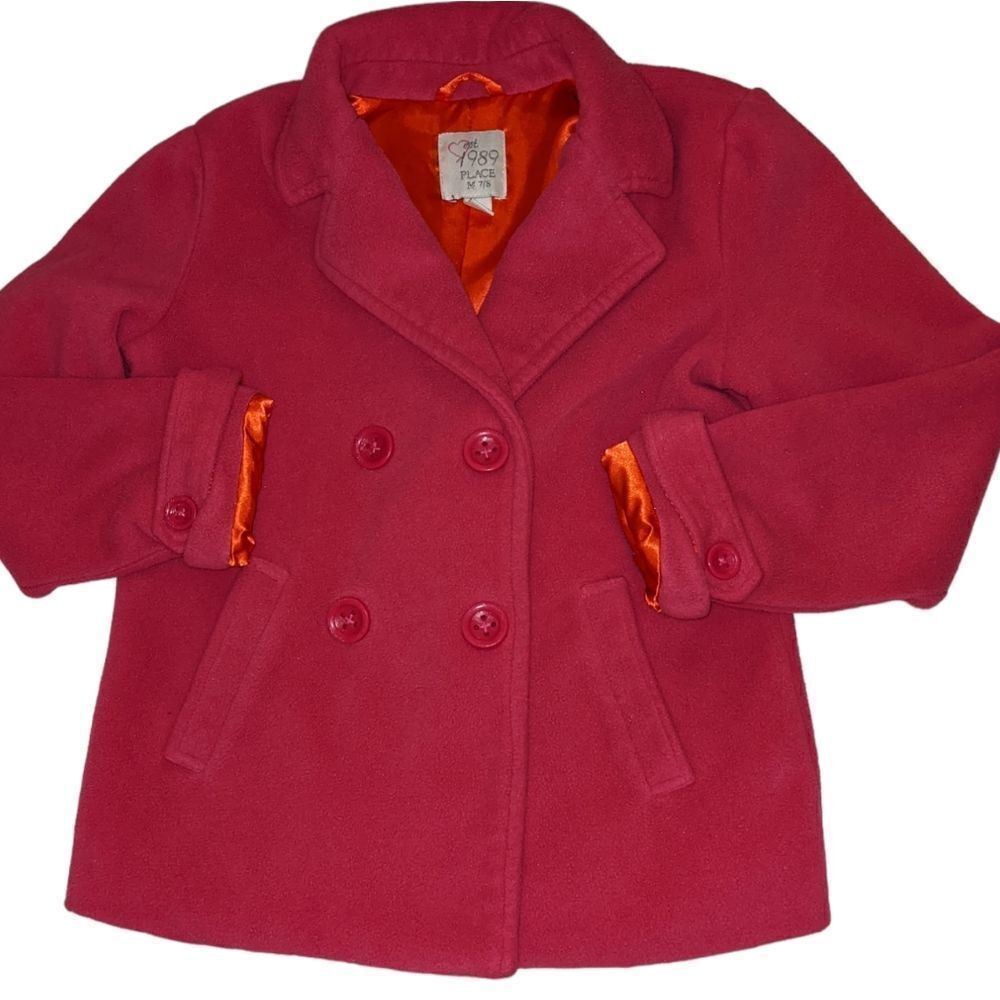 The Children's Place Pink fleece jacket size 7/8 youth